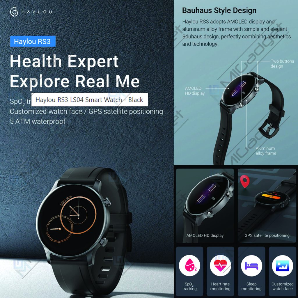 Haylou Rs Ls Rs Ls Smartwatch Amoled Gps Spo Mi Gadget Malang