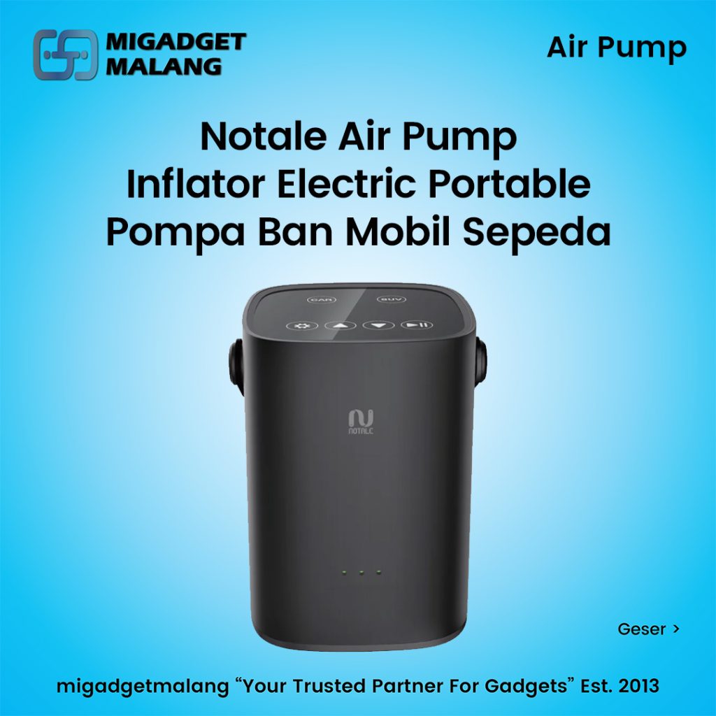 Notale Air Pump Inflator Electric Portable Pompa Ban Mobil Sepeda Mi