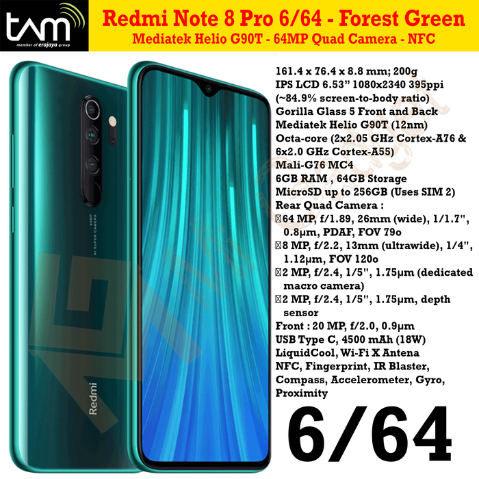 redmi note 8 pro 6-64-forest-green