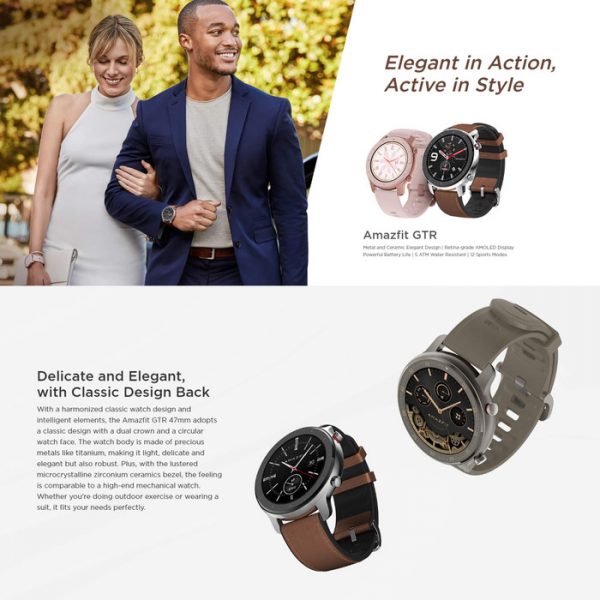 Xiaomi Amazfit GTR 47mm International Garansi Amazfit Indonesia 1 Tahun –  Mi Gadget Malang
