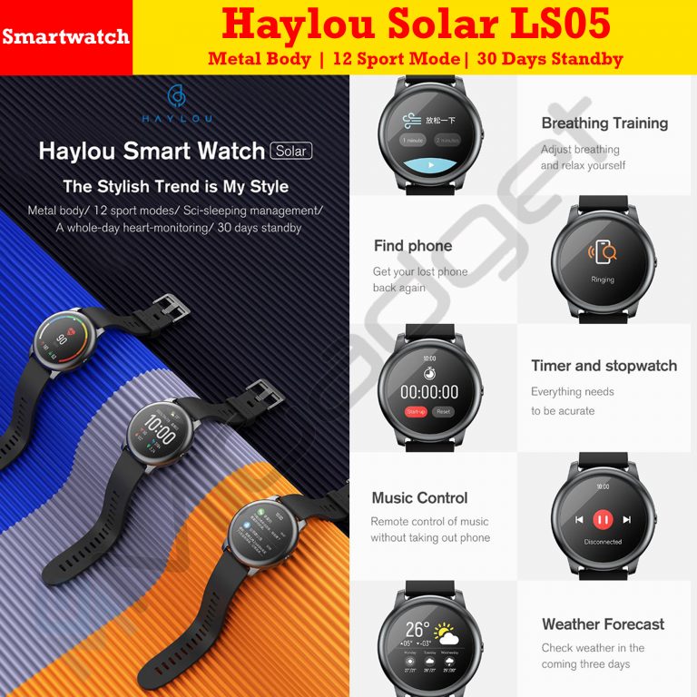 Haylou Solar LS05 LS-05 LS 05 Smartwatch Internasional