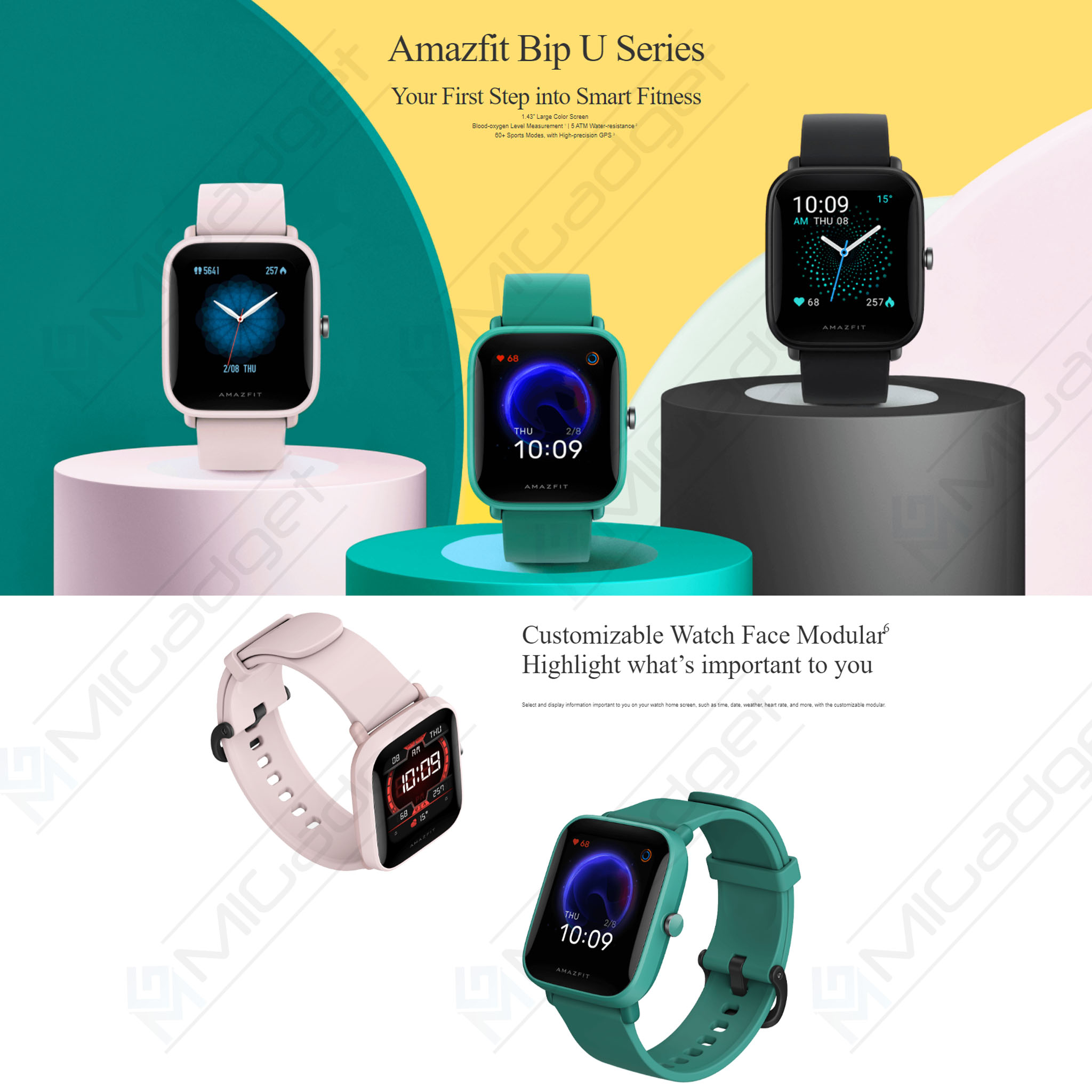 amazfit bip u blood pressure monitor