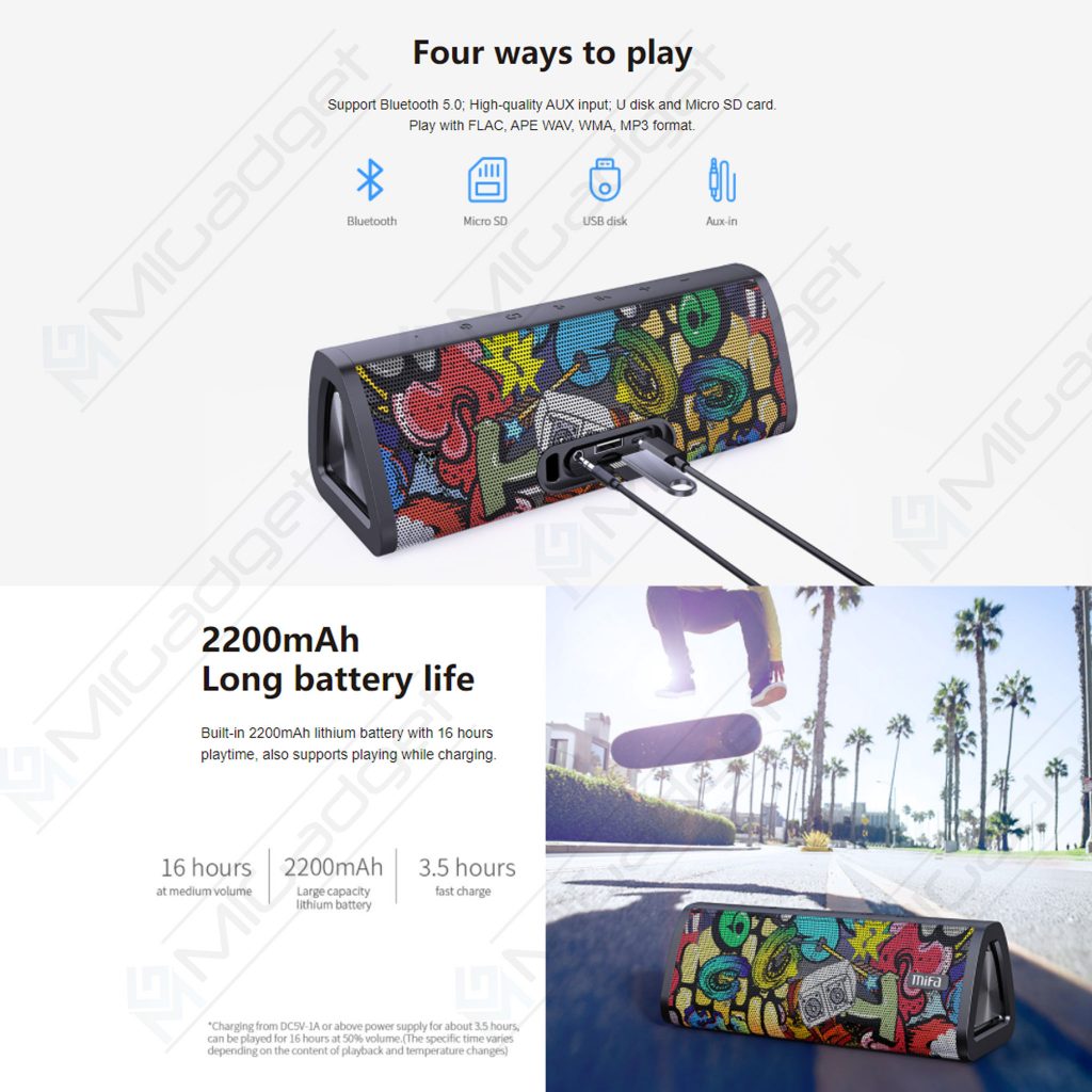 MiFa A10+ A10 Plus Speaker Bluetooth Portable Wireless Stereo IPX7 - Mi ...
