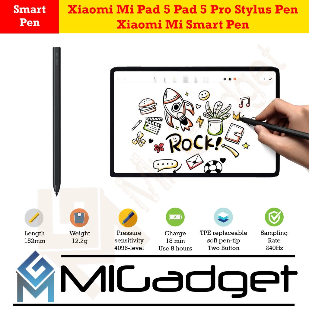 Xiaomi Mi Pad 5 Pad 5 Pro Stylus Pen - Xiaomi Mi Smart Pen - Rp 1.699. ...