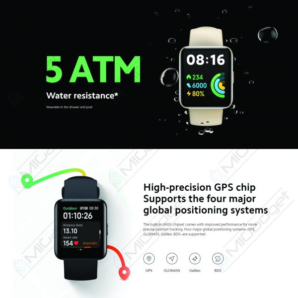 Redmi Watch 2 Lite Smartwatch – Jam Tangan Garansi Resmi – Mi Gadget Malang