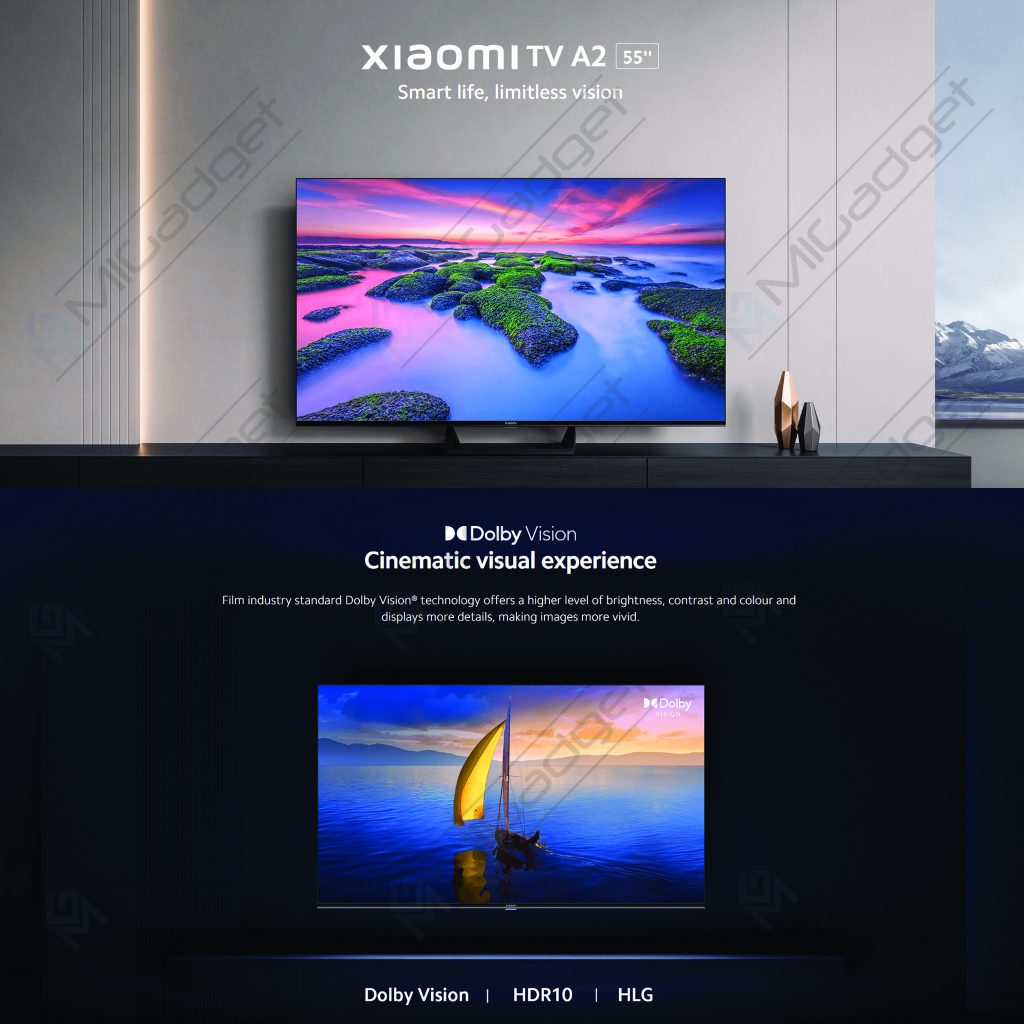 Xiaomi Mi LED TV A2 A 2 55 Inch 4K UHD Dolby Vision HDR 10 Android ...