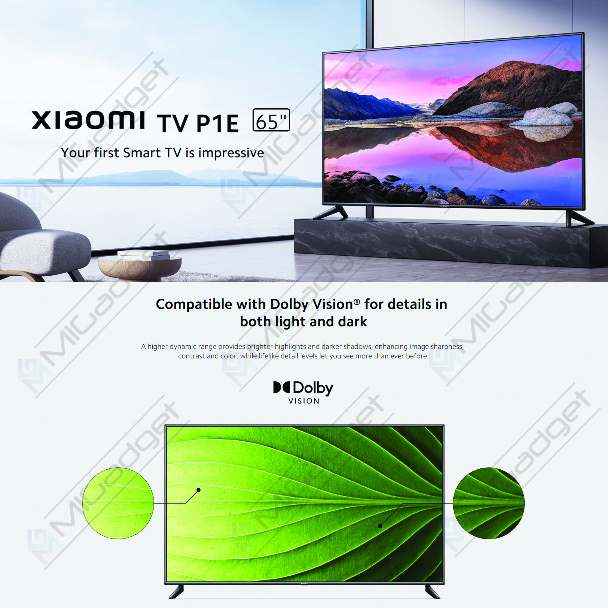 Xiaomi TV P1E 43 LED UltraHD 4K HDR10