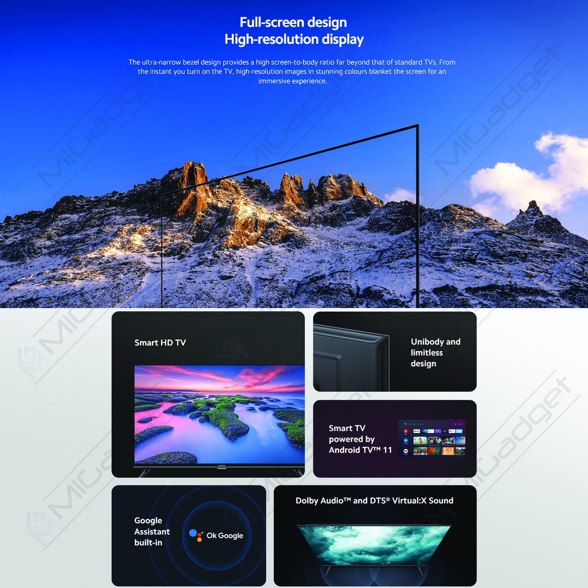 Xiaomi Mi LED TV A2 32 Inch Digital Smart Android TV Garansi Resmi - Mi  Gadget Malang