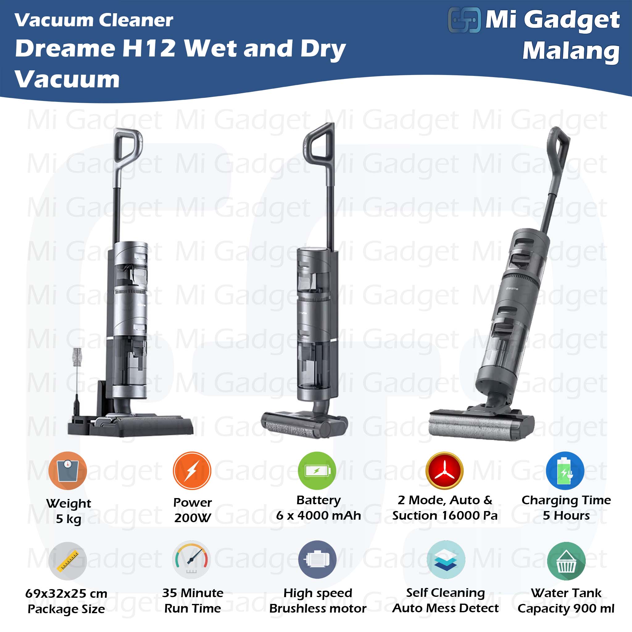 Dreame H12 Core Wet & Dry Vacuum Cleaner