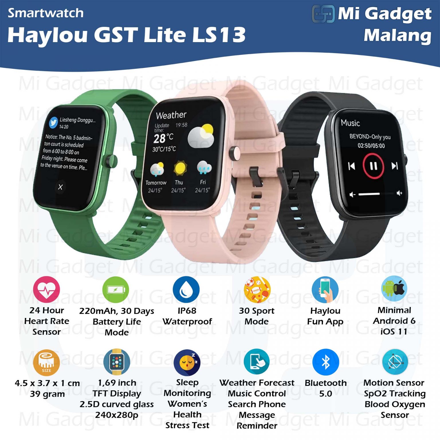 Купить Смарт Часы Haylou Gst Lite