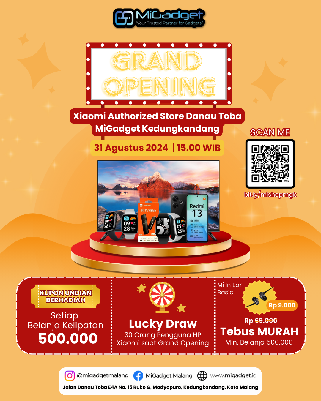 Toko HP Xiaomi di Malang yang Jual Produk Resmi - Mi Gadget Malang