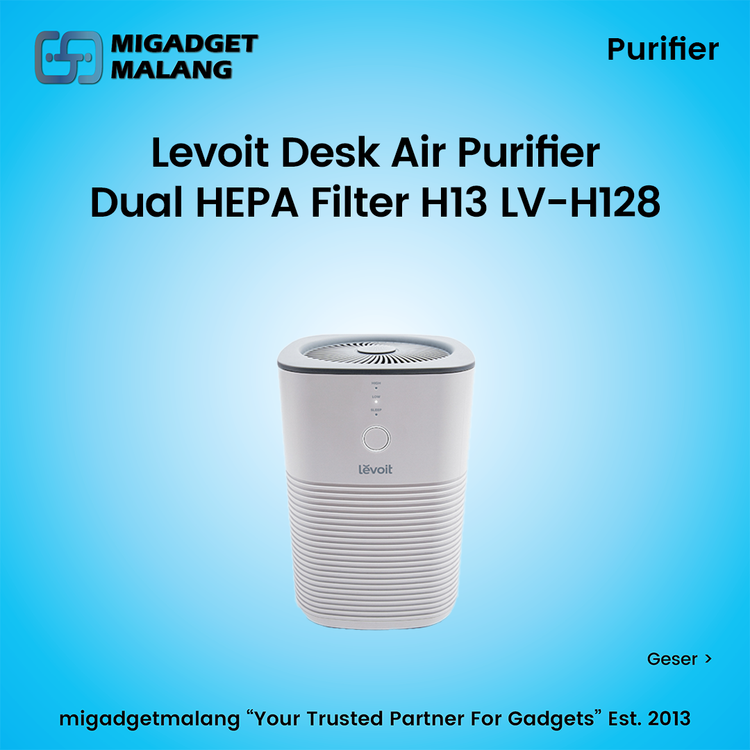 Levoit LV-H128 Desktop Portable Air Purifier H13 True HEPA 3 Stage Filter