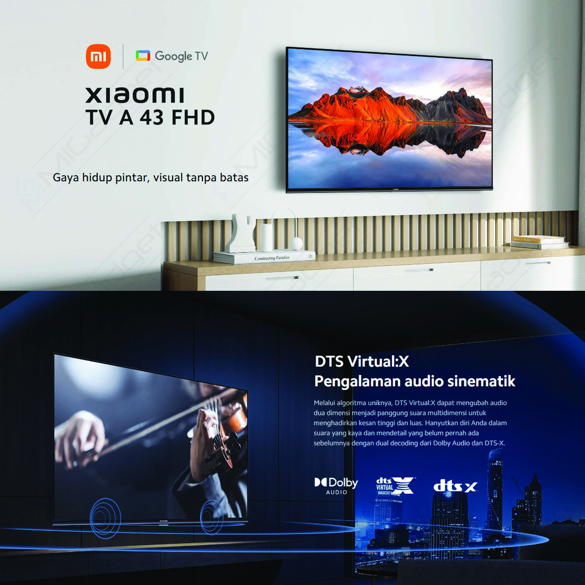 Xiaomi Mi TV 4A 32'' Android 9.0 Dolby + DTS Smart TV DVB-T2/C 1GB/8GB