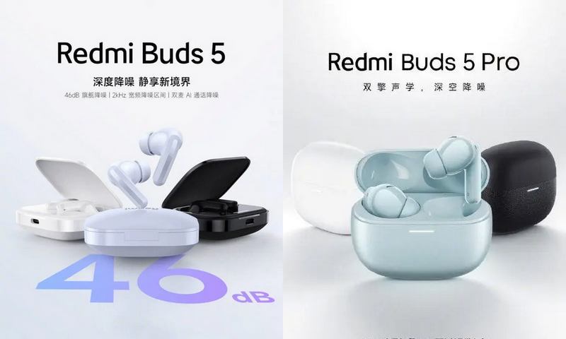 Redmi Buds 5 dan Redmi Buds 5 Pro