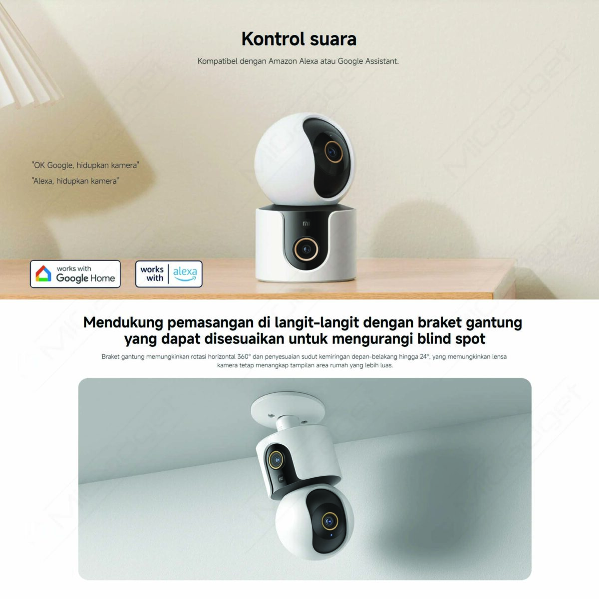 Xiaomi Smart Camera C500 Dual Kamera CCTV Dua Arah - Image 7