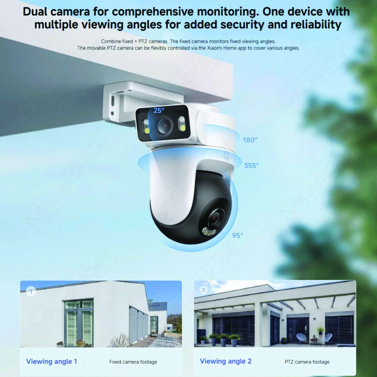 Xiaomi Outdoor Camera CW500 Dual Kamera CCTV Dua Arah Tahan Air IP66 Luar Ruangan - Image 5
