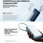 Xiaomi Power Bank 20000mAh Integrated Cable USB C Fast Charging 22.5W - Image 4