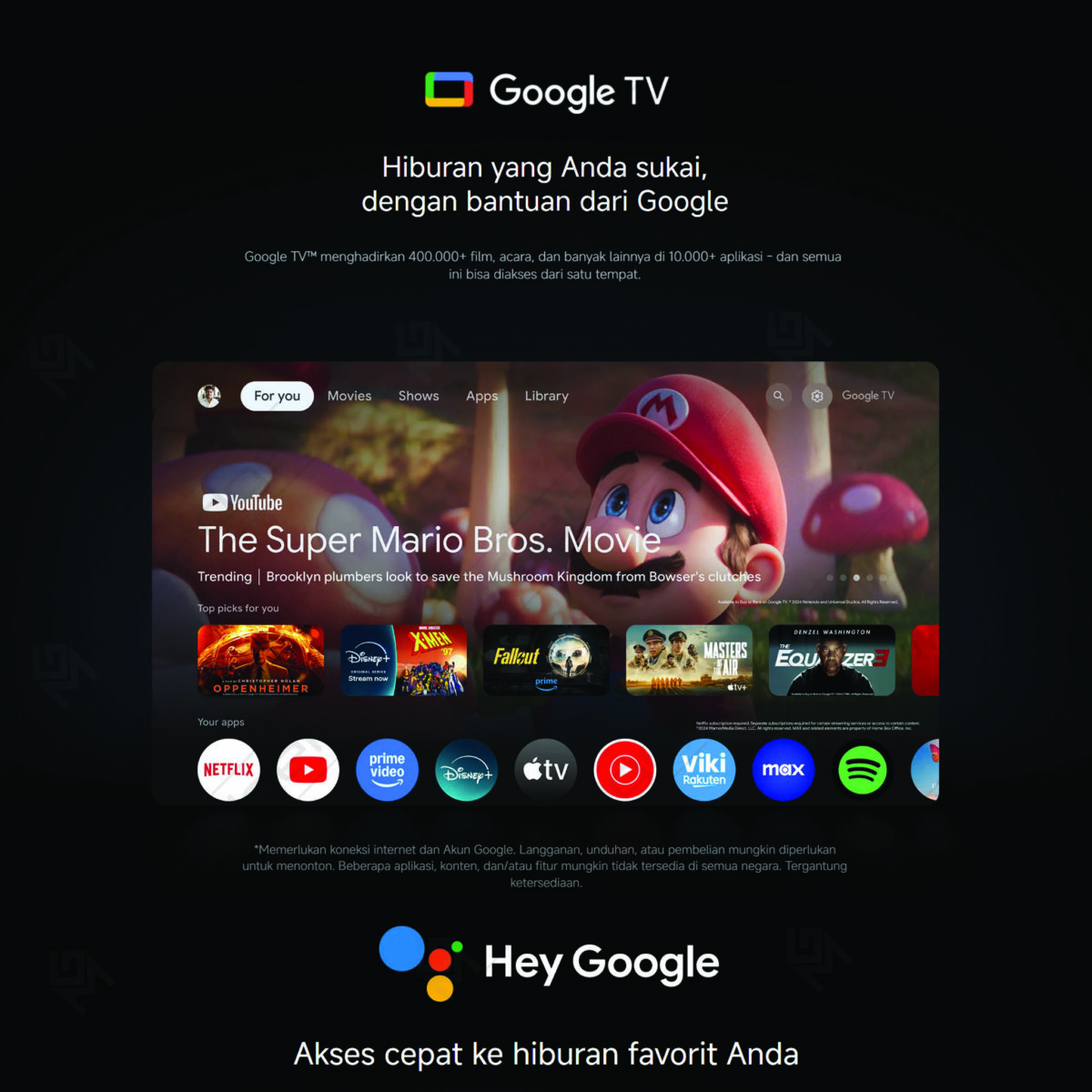 Xiaomi Smart Projector L1 Proyektor Mini Portabel Google TV Android TV Dolby Audio 200 Lumens Full HD 1080p - Image 6