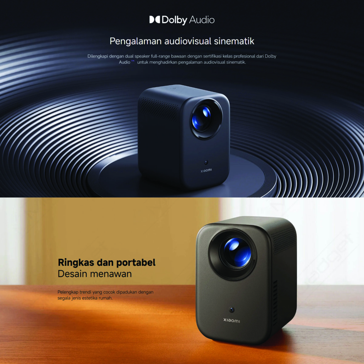 Xiaomi Smart Projector L1 Proyektor Mini Portabel Google TV Android TV Dolby Audio 200 Lumens Full HD 1080p - Image 8