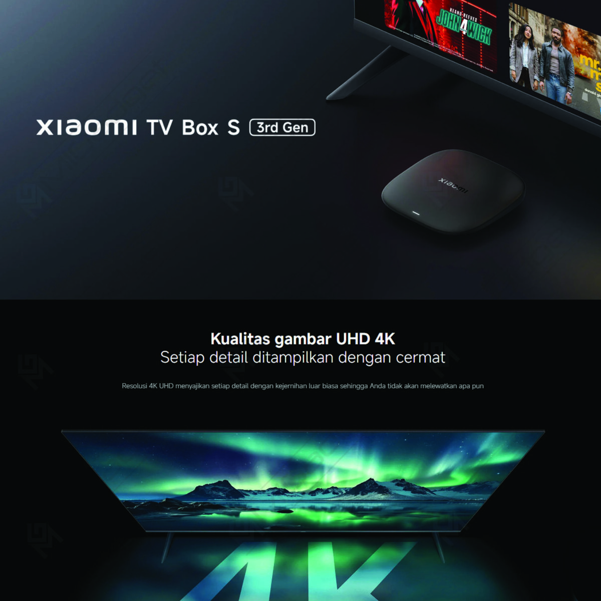 Xiaomi TV Mi Box S 3rd Gen Streaming 4K UHD Android TV Google TV Dolby Vision Wi-Fi 6 - Image 4