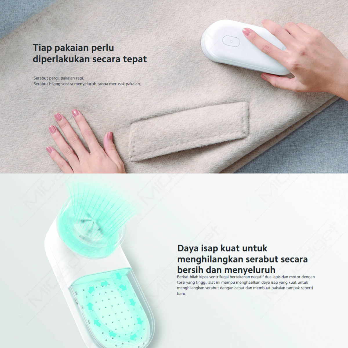 Xiaomi Lint Remover Penghilang Serabut Kain Portable Baterai Tahan Lama - Image 6