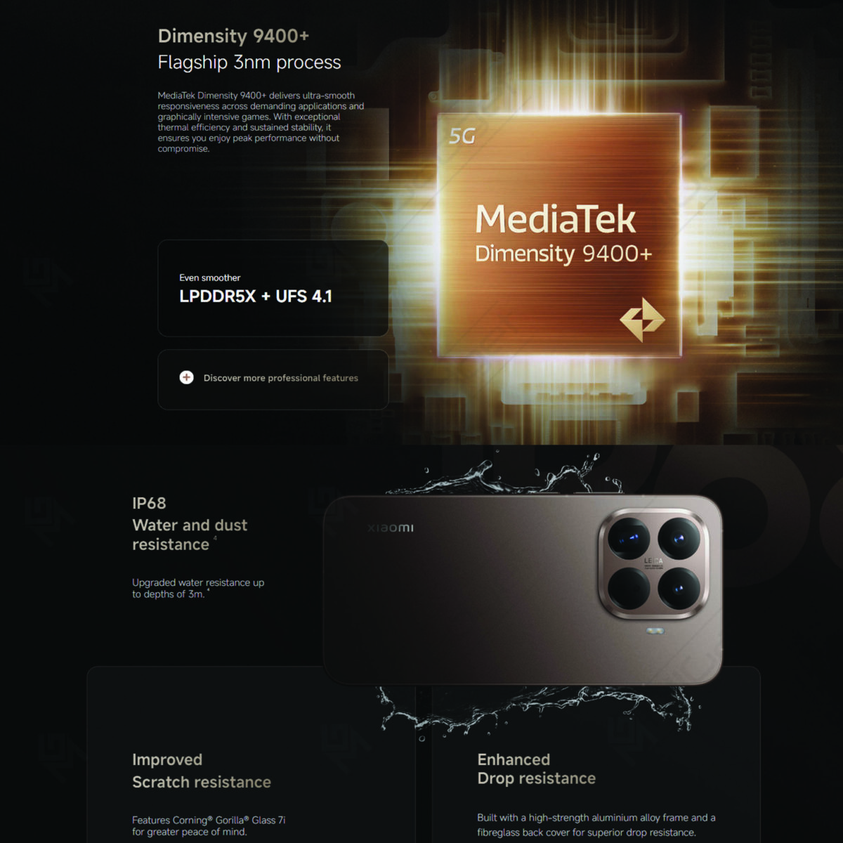 Xiaomi 15T Pro 12/512 12/1024 Dimensity 9400 Kamera Leica 50MP HyperCharge 90W 5500mAh - Image 6