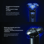 Xiaomi Electric Shaver S301 Alat Cukur Elektrik Pria Tahan Air IPX7 Type-C Baterai Awet - Image 5