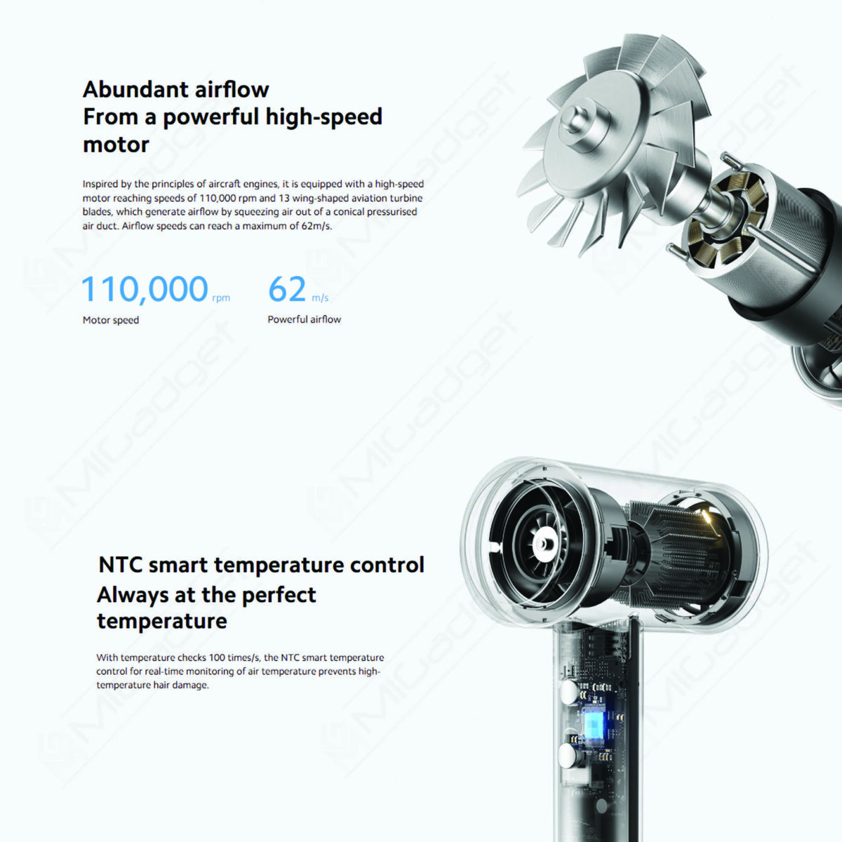 Xiaomi High-speed Ionic Hair Dryer Pengering Rambut Cepat Kering - Image 6