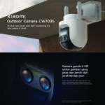 Xiaomi Outdoor Camera CW700S 2.5K Kamera CCTV Dual Lensa 4MP Night Vision Warna IP66 PTZ Deteksi AI - Image 4