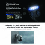 Xiaomi Outdoor Camera CW700S 2.5K Kamera CCTV Dual Lensa 4MP Night Vision Warna IP66 PTZ Deteksi AI - Image 5