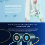 Xiaomi Water Ionic Hair Dryer H500 Pengering Rambut Pintar Lebih Sehat dengan Terapi Ion - Image 6