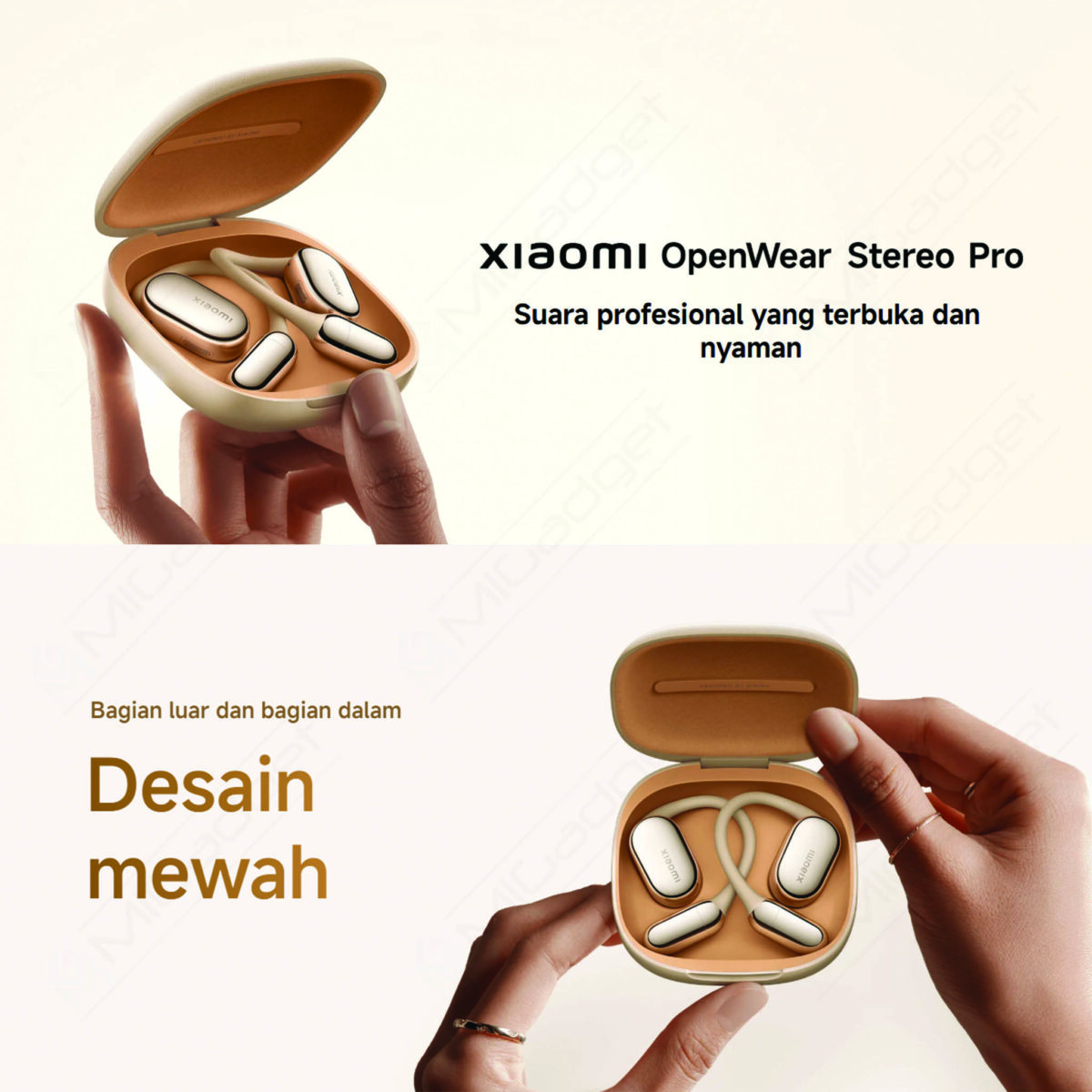 Xiaomi OpenWear Stereo Pro TWS Open-Ear Earbud Wireless Bass Baterai 45 Jam IP54 - Image 4