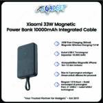 Xiaomi 33W Magnetic Power Bank 10000mAh Integrated Cable Powerbank Fast Charging Wireless - Image 3