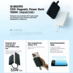 Xiaomi 33W Magnetic Power Bank 10000mAh Integrated Cable Powerbank Fast Charging Wireless - Image 4