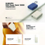 Xiaomi 33W Power Bank 10000mAh Integrated Cable Powerbank Fast Charging dengan Kabel USB-C - Image 4
