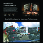 70mai Dash Cam 4K T800 Triple View Kamera Dashcam Dual 4K Depan Belakang Interior Sony STARVIS 2 GPS Parking WiFi 6 - Image 6