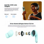 Redmi Buds 8 Lite TWS ANC 42dB Bluetooth 5.4 Earbuds IP54 - Image 5
