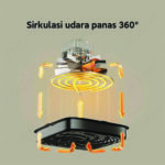 Xiaomi Air Fryer Essential 6L 1550W Kapasitas Besar Low Watt Tanpa Minyak Anti Lengket - Image 7