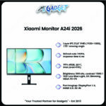 Xiaomi Monitor A24i 2026 23.8” FHD IPS 144Hz Low Blue Light Bezel Tipis - Image 3
