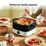 Xiaomi Multifunctional Hot Pot Cooker 6L 2000W Panci Listrik Serbaguna Anti Lengket - Image 7