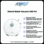 Xiaomi Robot Vacuum Cleaner S40 Pro 15000Pa Pel Otomatis Smart Mapping LDS Laser - Image 3