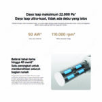 Xiaomi Vacuum Cleaner P30 Cordless 22000Pa 180W Ringan Hisap Kuat Type-C - Image 5