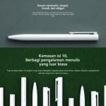 Xiaomi Ballpoint Pen 10-Pack Pulpen 0.5mm Tinta Hitam Anti Luntur Cepat Kering - Image 7