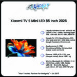 Xiaomi TV S Mini LED 85 Inch 2026 4K UHD Smart TV 144Hz Dolby Vision Atmos Google TV - Image 3