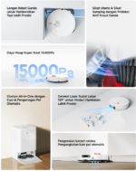 Xiaomi Robot Vacuum H50 Pro Robot Vacuum & Mop 15000Pa All-in-One Station Auto Wash Auto Dry Auto Dust Collection Smart LDS Navigation Anti Kusut - Image 3